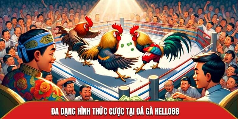 Nhiều loại hình cá độ tại sảnh chọi gà Hello88 mà sư kê có thể lựa chọn